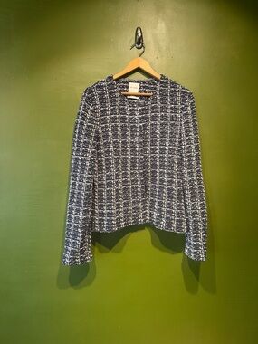 St. John Classic Navy Tweed Women's Jacket